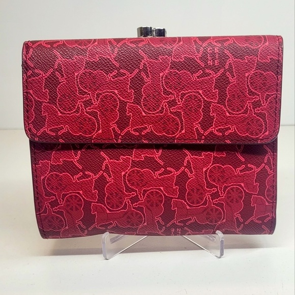 💯 Authentic Celine Rare Pink Leather Kislock Wallet - Picture 2 of 10